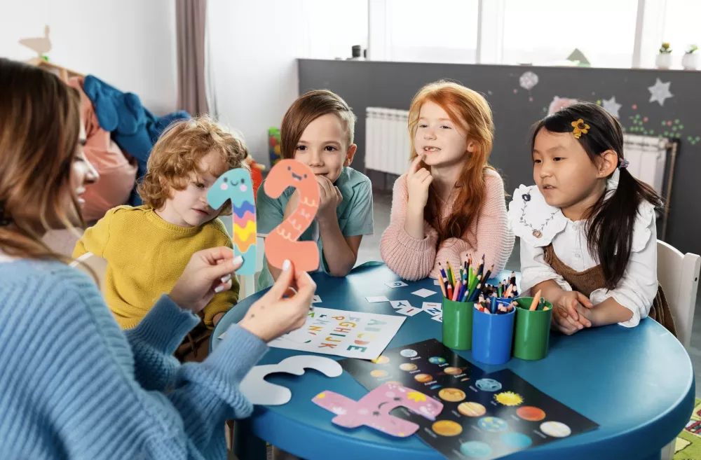 Montessori speelgoed in de klas