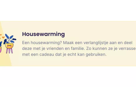 Verlanglijstje Housewarming